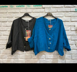 Linen Button up 3/4 sleeve