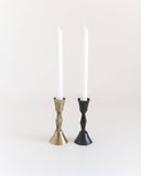Hand Forged Iron Diamante Candle Holders