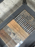 Glass coffee table upcycled by Michelle