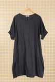 Italian Linen Long Round Neck Dress 3 Colours