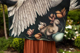 Under My Wing Pixie Duster Crop Kimono w/ swan & feathers