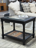 Glass coffee table upcycled by Michelle