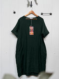Italian Linen Long Round Neck Dress 3 Colours