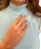 “Miso” silver plated ring