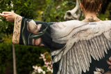Under My Wing Pixie Duster Crop Kimono w/ swan & feathers
