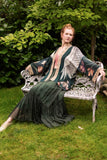 Under My Wing Pixie Duster Crop Kimono w/ swan & feathers