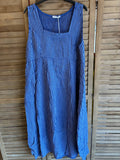 Italian Linen Sleeveless striped dress