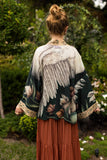 Under My Wing Pixie Duster Crop Kimono w/ swan & feathers