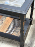 Glass coffee table upcycled by Michelle
