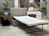 Linen Ottoman pullout Sofa Bed