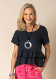 Fallon Top in Navy