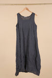 Italian Linen Sleeveless striped dress