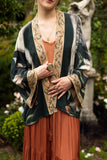 Under My Wing Pixie Duster Crop Kimono w/ swan & feathers