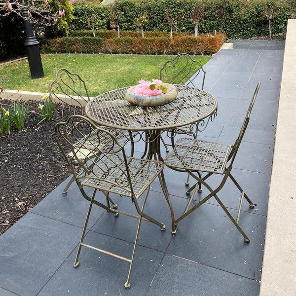5 Piece Bistro Setting in Antique Bronze