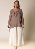Alexandra Linen Top Milk Chocolate