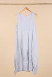Italian Linen Sleeveless striped dress