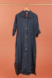 Italian linen Dress Anthracite gray