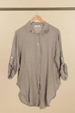 Italian Linen Rolled Sleeve shirt