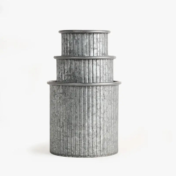Bastille Tin Planters by Wicka