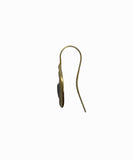 Moon gold hook earring