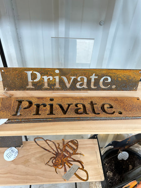 Private Sign