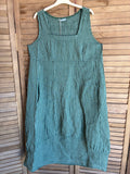 Italian Linen Sleeveless striped dress