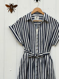 Navy Stripe Maxi Dress