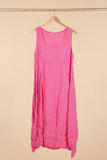 Italian Linen Sleeveless striped dress