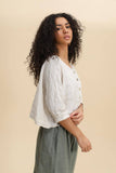Linen Button up 3/4 sleeve
