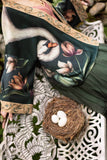 Under My Wing Pixie Duster Crop Kimono w/ swan & feathers