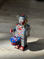 Musical Drummer Large Robot