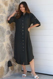 Alina Midi Dress with Sleeves