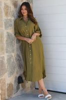 Alina Midi Dress with Sleeves