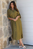 Alina Midi Dress with Sleeves