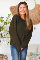 Deep Forest Green Wool Blend Jumper