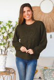 Deep Forest Green Wool Blend Jumper