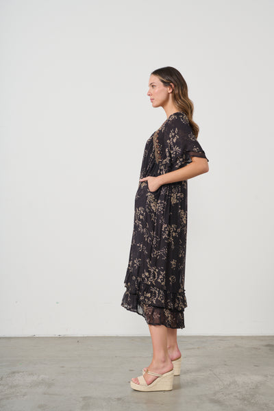 Floral Dress & Raglan Sleeve