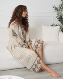 Moroccan Dress with Tie Neck