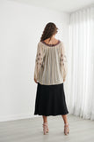 Moroccan Shawl with Bishop Sleeves