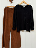 Barrel Cord Pants - Camel