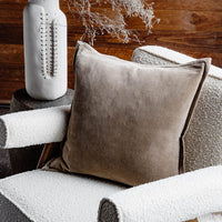 Eadie Lifestyle Evelyn Natural Velvet Cushion