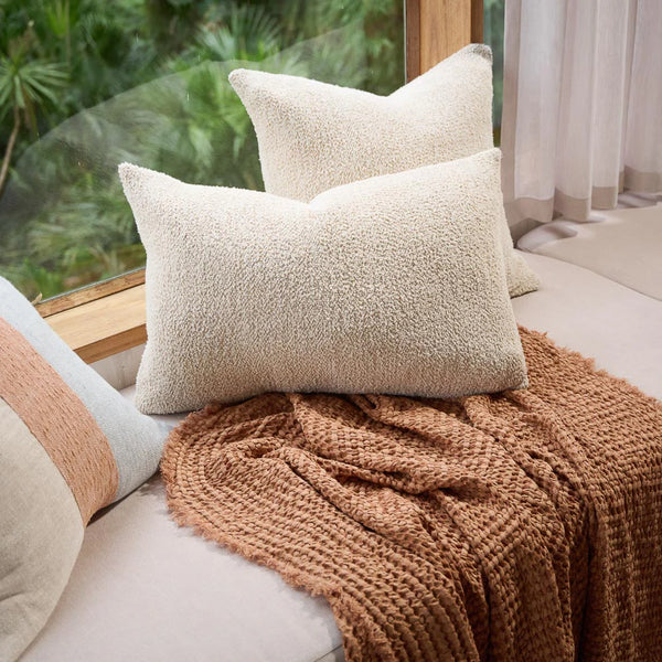 Eadie Sand Cushion - Ivory/Natural