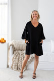 Black Linen Dress by Eadie Lifestyle