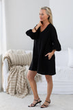 Black Linen Dress by Eadie Lifestyle