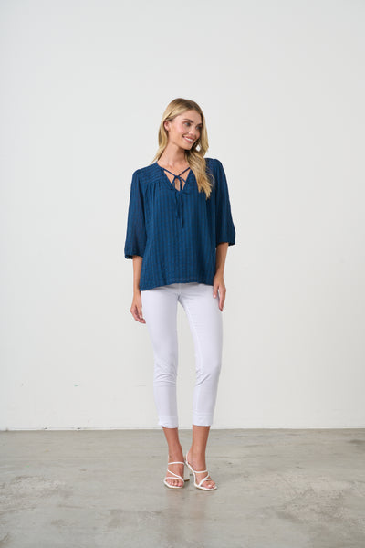 Navy Blouse