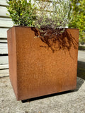 Square Mild Steel Planter Box - Straight Edge