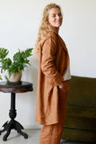 Jenna Tan Linen Jacket by Lazy Bones