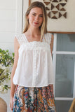 Square neck blouse
