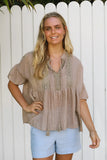 Khaki Swing Top