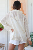 Embroidered Cream Daisy shirt